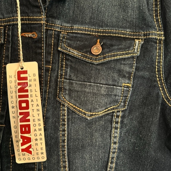 Unionbay cropped denim Jean Jacket NWT L - Picture 5 of 12